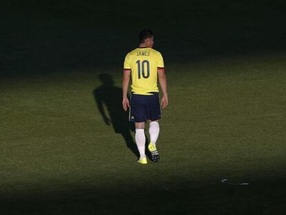 James, en el partido contra Venezuela. 