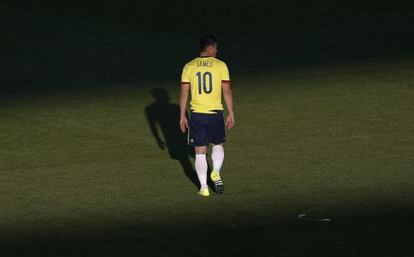 James, en el partido contra Venezuela. 