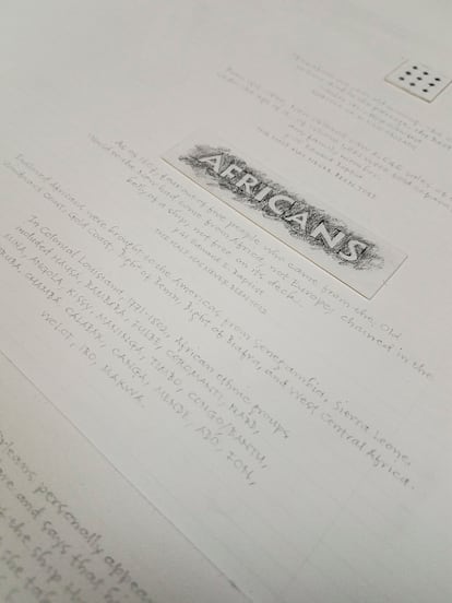 Información de las etnias africanas, en el proyecto de Phyllis Goodnow.