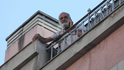 Mohamed Oulad, interno en la residencia de mayores de la Comunidad de Madrid Goya, el pasado 20 de mayo.