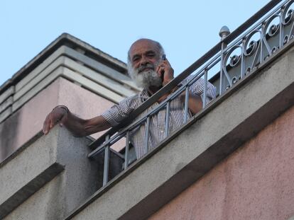 Mohamed Oulad, interno en la residencia de mayores de la Comunidad de Madrid Goya, el pasado 20 de mayo.