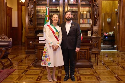 La presidenta de México, Claudia Sheinbaum y el presidente de Chile, Gabriel Boric.