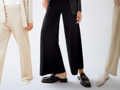 15 pantalones de punto para estar cómoda en casa (y a la última en la calle)