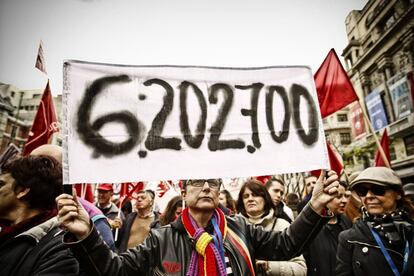 Manifestación del Primero de Mayo en Madrid, en 2013.