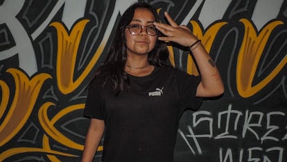 La rapera Ana Arizbeth Soto Font, conocida como Inof, en una fotografía divulgada en redes sociales tras su desaparición.