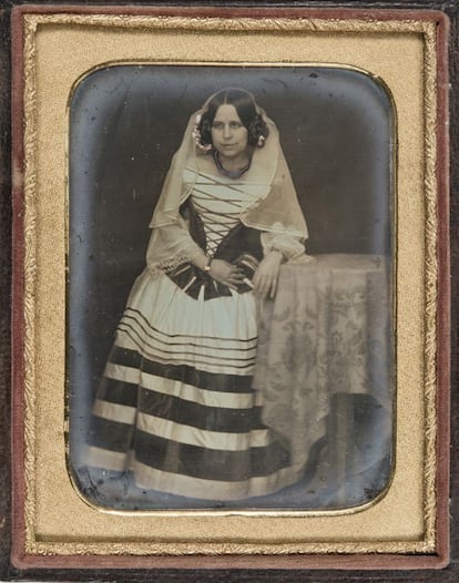 Anónimo. María Josefa de Solá y Albareda, entre 1850 y 1855. Daguerrotipo.