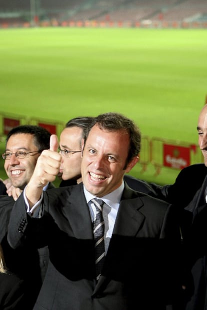 Sandro Rosell, nuevo presidente del Barcelona.