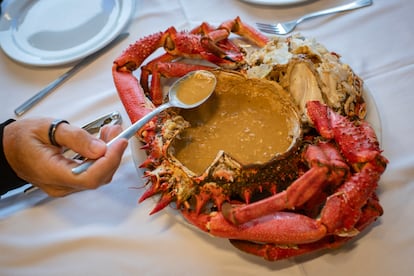 Buey de mar en la taberna Delfín. 