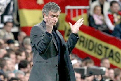 José Mourinho, pictured in Real Madrid's stadium, the Bernabéu.