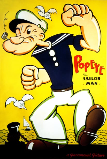Póster de 'Popeye' de la década de los treinta. 
