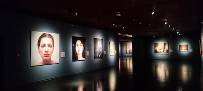 Vista de una de las salas de la exposición 'Pintura figurativa contemporánea China y Española'.