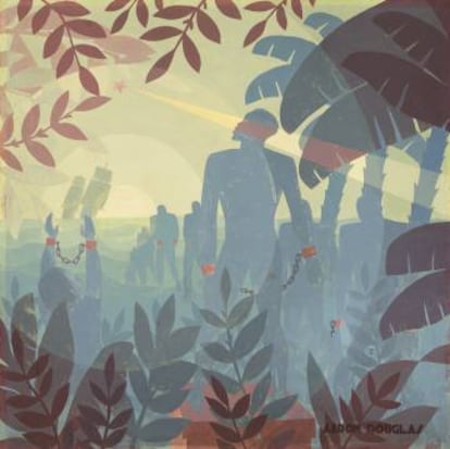 'Into Bondage', del artista Aaron Douglas (1936).