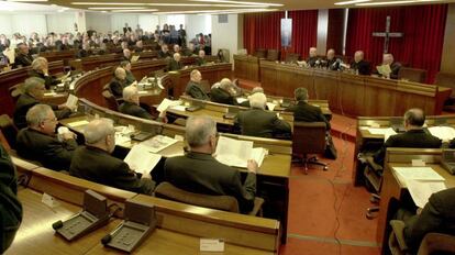 Los obispos españoles en la asamblea anual de la conferencia episcopal.