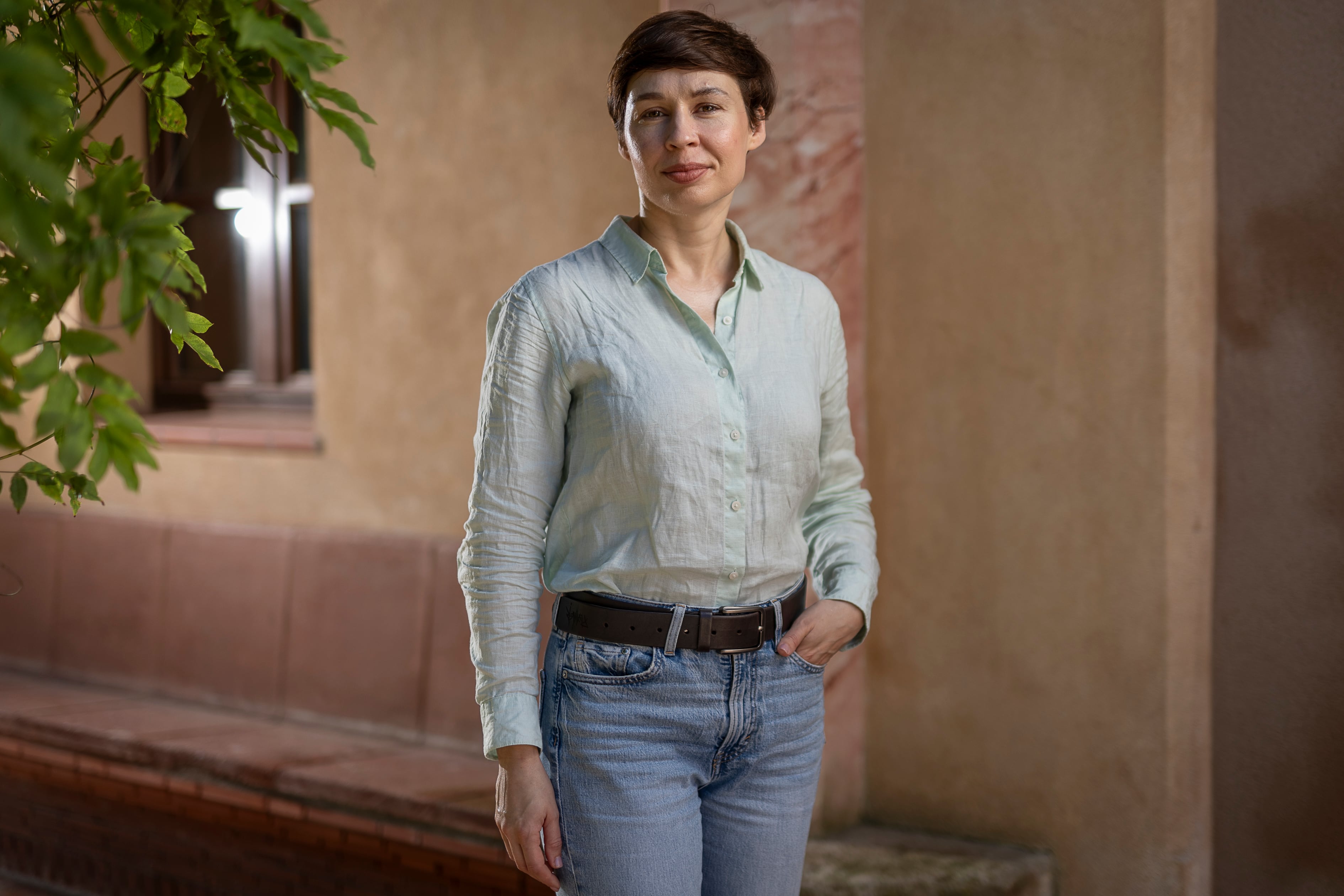 La escritora ucrania Sofía Andrújovich, en Vil·la Joana.