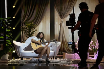 En la imagen, uno de los ensayos de la final del programa de televisión Tu Cara Me Suena de la humorista Esperansa Grasia, una de las cinco finalistas.