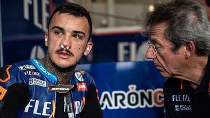 Arón Canet durante el GP de Alemania del pasado 18 de junio.