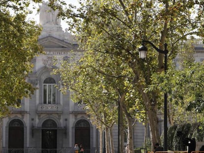 Fachada del Tribunal Supremo en Madrid.