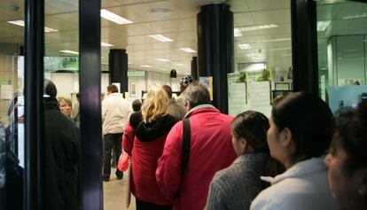 Una oficina de empleo en Valencia en una imagen de archivo.