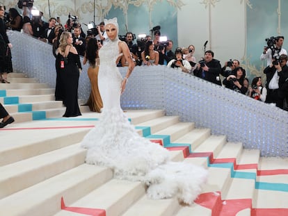 Doja Cat attends The 2023 Met Gala Celebrating "Karl Lagerfeld: A Line Of Beauty" at The Metropolitan Museum of Art on May 01, 2023 in New York City.