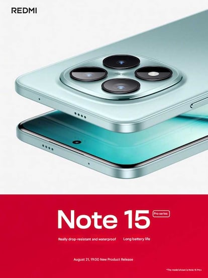 Redmi Note 15 Pro en un cartel de publicidad