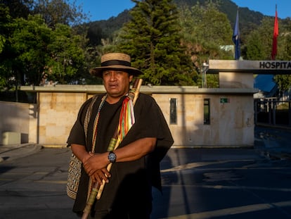 Luis Acosta, coordinador de la guardia indígena encargada de la búsqueda de los niños perdidos en la selva amazónica.