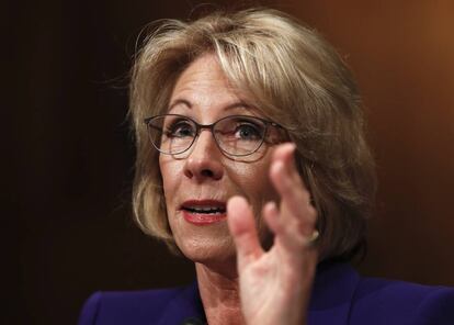 La secretaria de Educación de Trump, Betsy DeVos, en una foto de archivo.