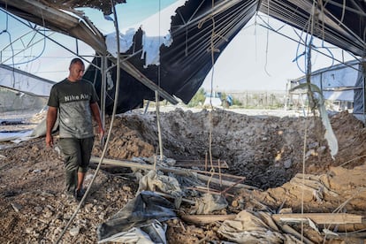 Daños causados por un bombardeo israelí, el domingo en Rafah, al sur de la franja de Gaza.