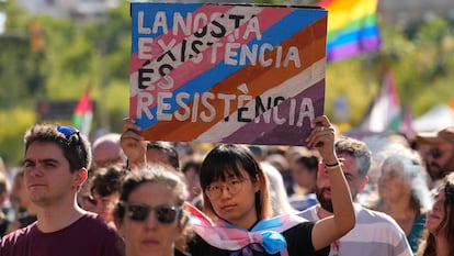 Una manifestación para reivindicar la libertad sexual y de género el año pasado en Barcelona.
