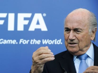 Blatter, presidente de la FIFA, este mes.