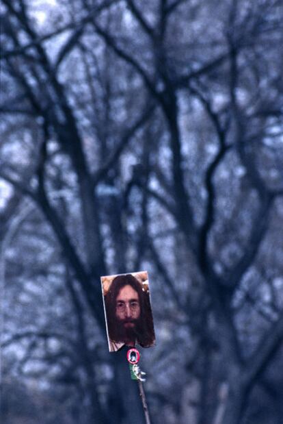 Homenaje a Lennon, Central Park, 1980.