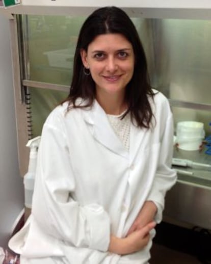 Nuria Martí en el laboratorio de Portland donde trabaja.