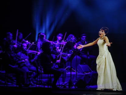 Imagen del espectáculo 'Callas en concierto en holograma', en el Gran Teatro Bankia Príncipe Pío.