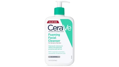 Limpiador facial de espuma y sin fragancias CeraVé para el acné, pieles grasas y para un lavado diario del cutis