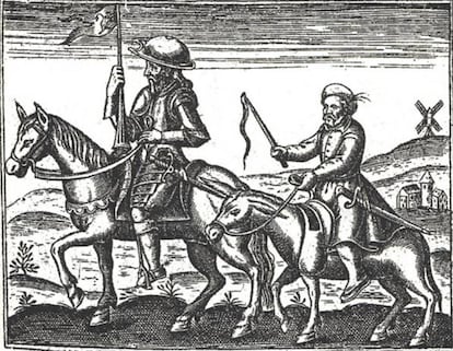 Una ilustración del 'Quijote'.