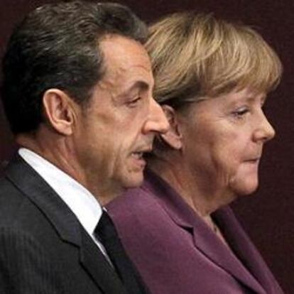 Angela Merkel y Nicolas Sarkozy, en la pasada cumbre del G20 celebrada en Cannes.