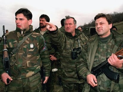 El general Ratko Mladic, en abril de 1994, durante la guerra de Bosnia.