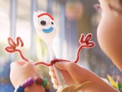 Frame de 'Toy Story 4': cuando Bonnie conoce a 'Forky'