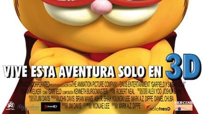 Cartel de Garfield y su pandilla 3D