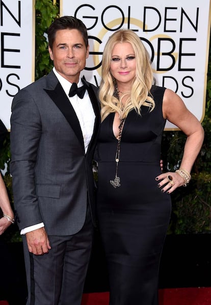 Rob Lowe y Sheryl Berkoff.