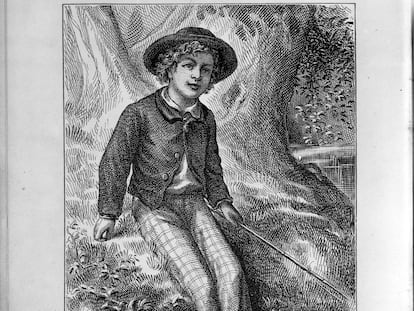 Ilustración de 'Las aventuras de Tom Sawyer'.