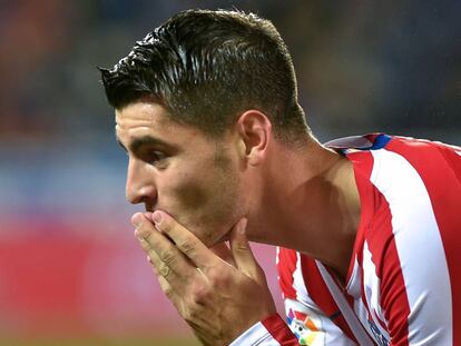 Morata tras marcar su gol.