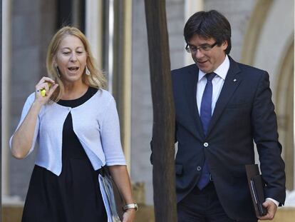 Carles Puigdemont i Neus Munté.