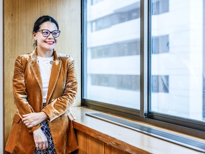 Natalia Bayona in her office, at the headquarters of the World Tourism Organization, in Madrid, Spain.