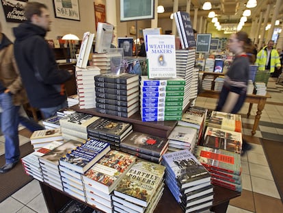 Clientes en una librería en Nueva York.