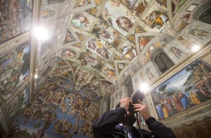 Vista interior de la Capilla Sixtina en la Ciudad del Vaticano, en octubre de 2014. 