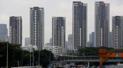 Torres de apartamentos en la ciudad de Shenzhen.