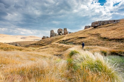 Paisaje del parque nacional Sehlabathebe, en el país africano de Lesoto.