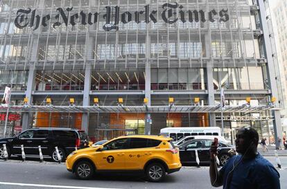 Sede de The New York Times, en Nueva York.