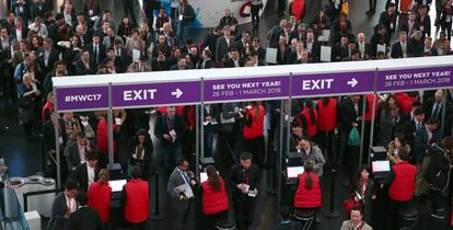 Entrada al recinto del MWC.