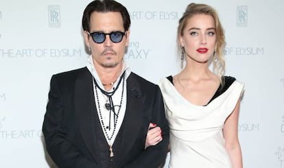 Johnny Depp y Amber Heard.